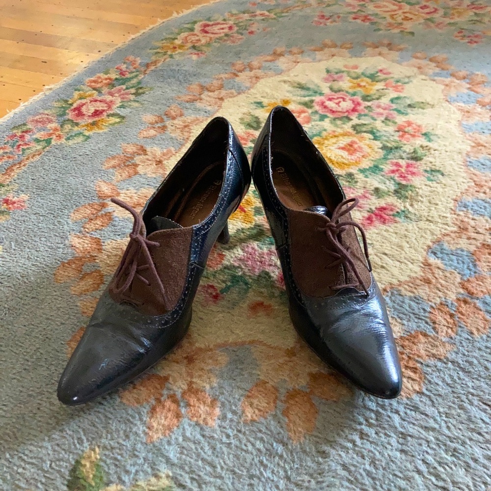 Vintage Victorian lace up heels